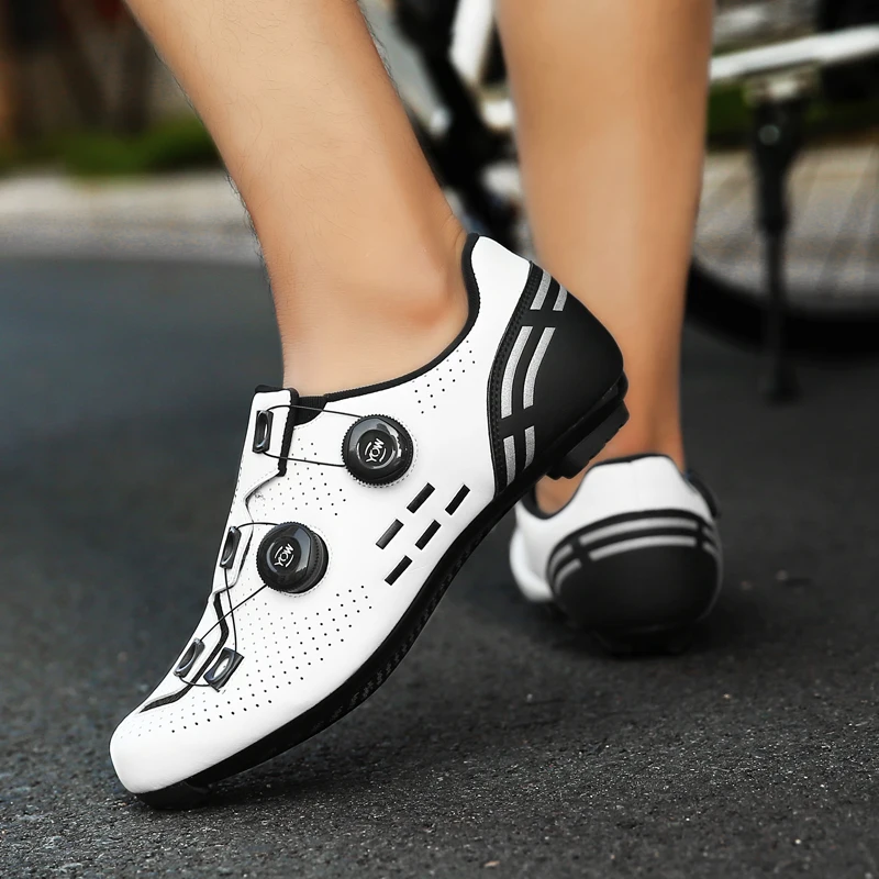 Hochwertige Fahrradschuhe Herren SPD selbstsichernde Rennrad-Sportschuhe Damen MTB Mountain rutschfeste Fahrradschuhe 36-47 – Detail 14