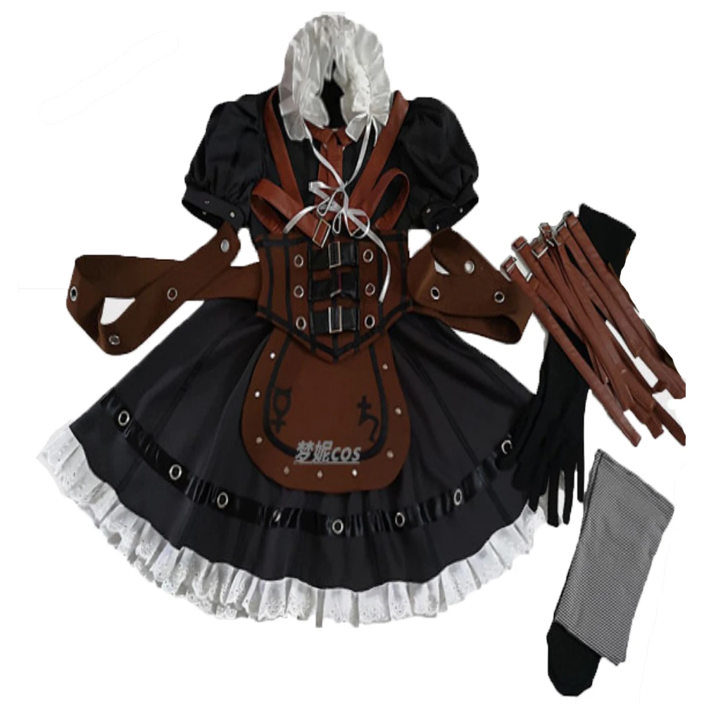 New Alice Madness Returns Cosplay Costume Alice Steam Dress Outfit Halloween Party Costumes for Women Men