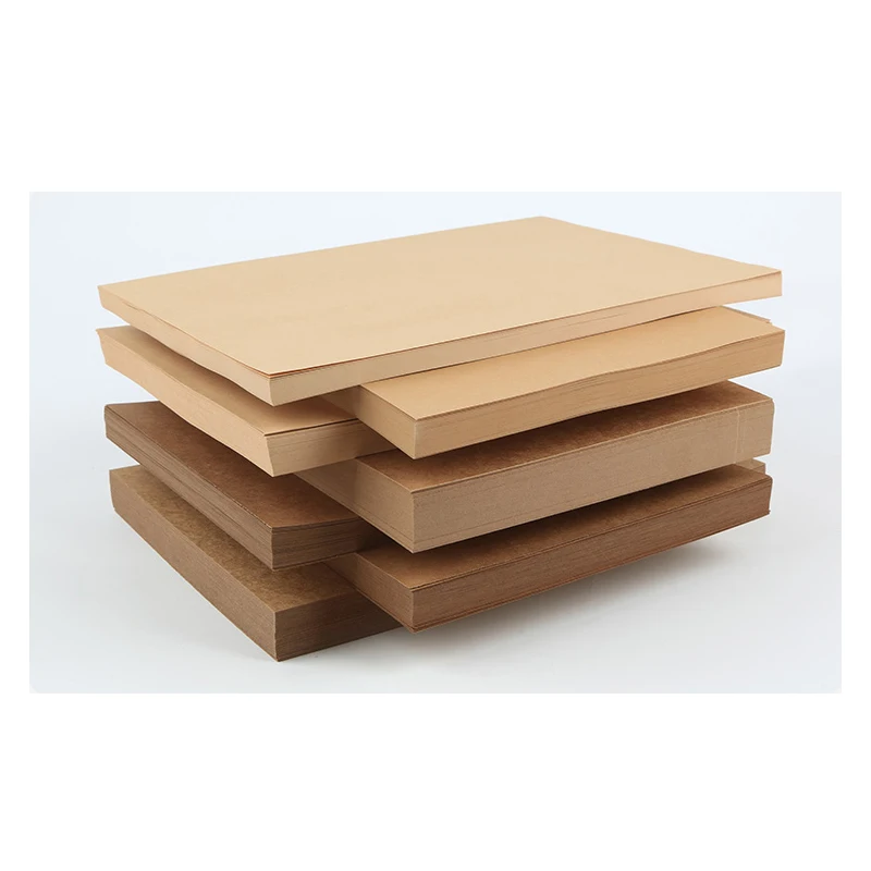 A4 Brown Kraft Paper DIY Hard Cover Box Layer Insert Drawing Hand Made Novelty Greeting Card Tag