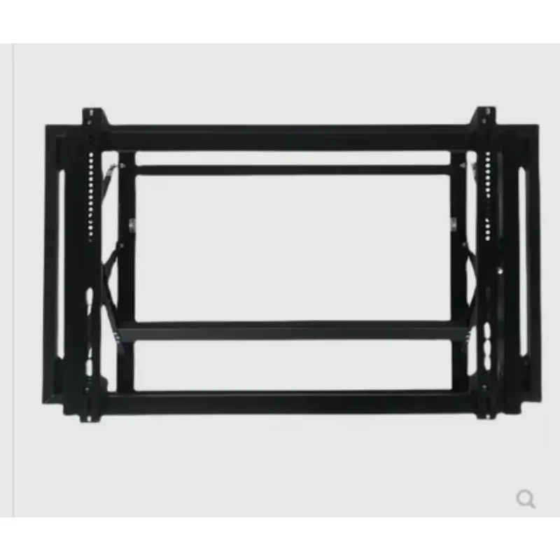 Universal 46/49/55 LCD TV Bracket Hydraulic Steel Retractable Wall Mount Bracket with Front Mount Cart