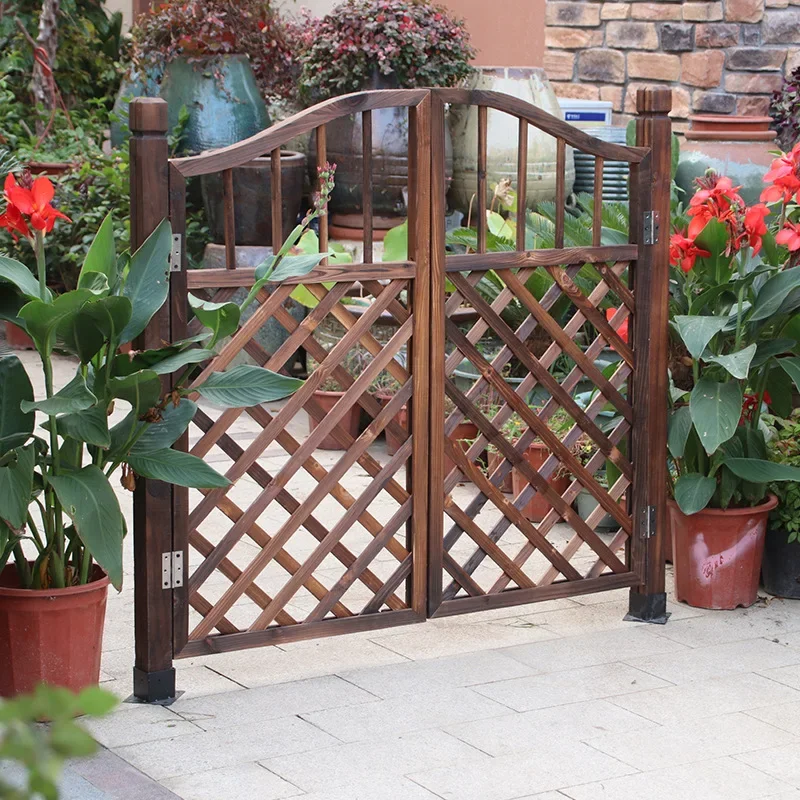 Garden  Gardening Small Fence  Arrangement Fence  Outdoor Fence Gate Decoration Anticorrosive Wooden Door