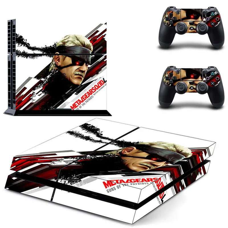 Metal Gear-pegatina de piel sólida para PS4, Protector de cubierta para consola y controlador, vinilo