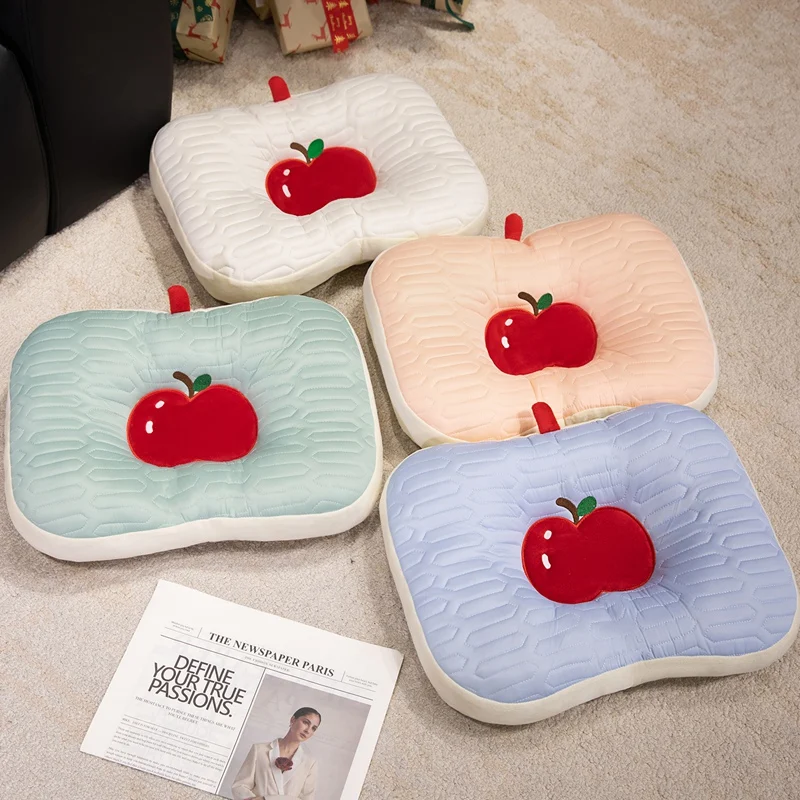 

Luxury Cooling Apple Seat Pillow Extra Soft Latex Support Back Pain Relief Office Chair Sofa Non-Slip Washable Home Decor Gift