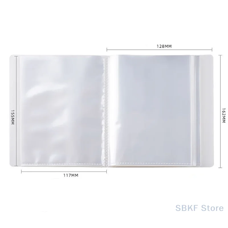 40 Pages A6 Postcards Pocket Storage Book Transparent Home Picture Album