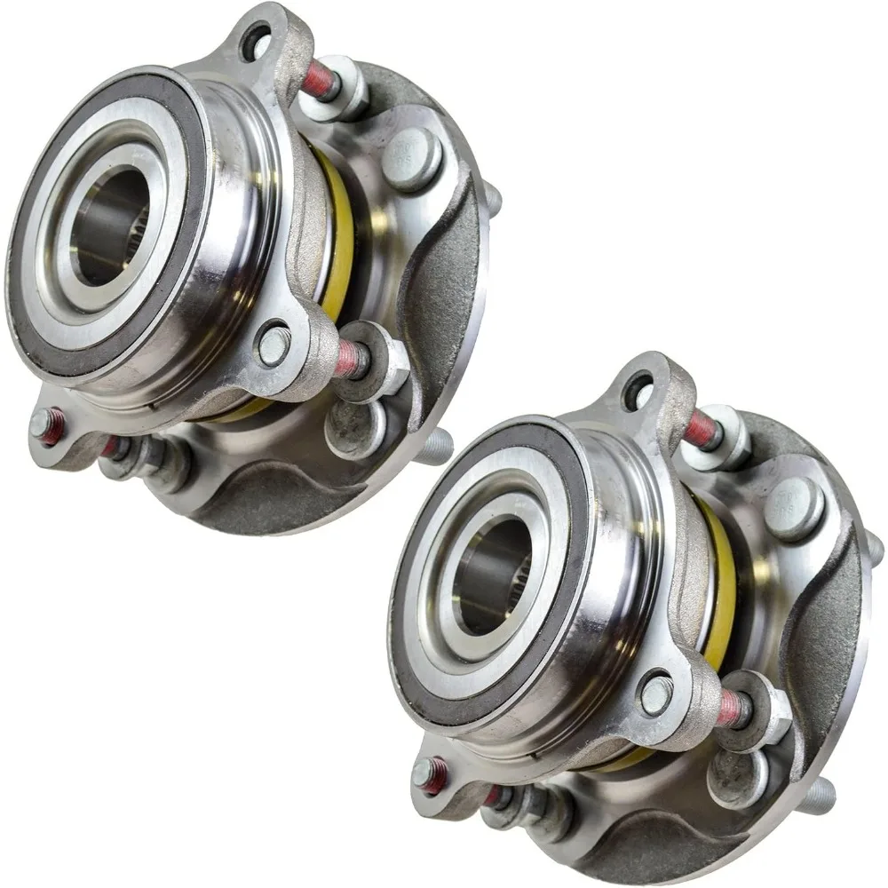 Conjunto de conjunto de rolamento e cubo da roda dianteira de 2 peças compatível com Toyota Sequoia 2008-2022 2007-2021 Tundra