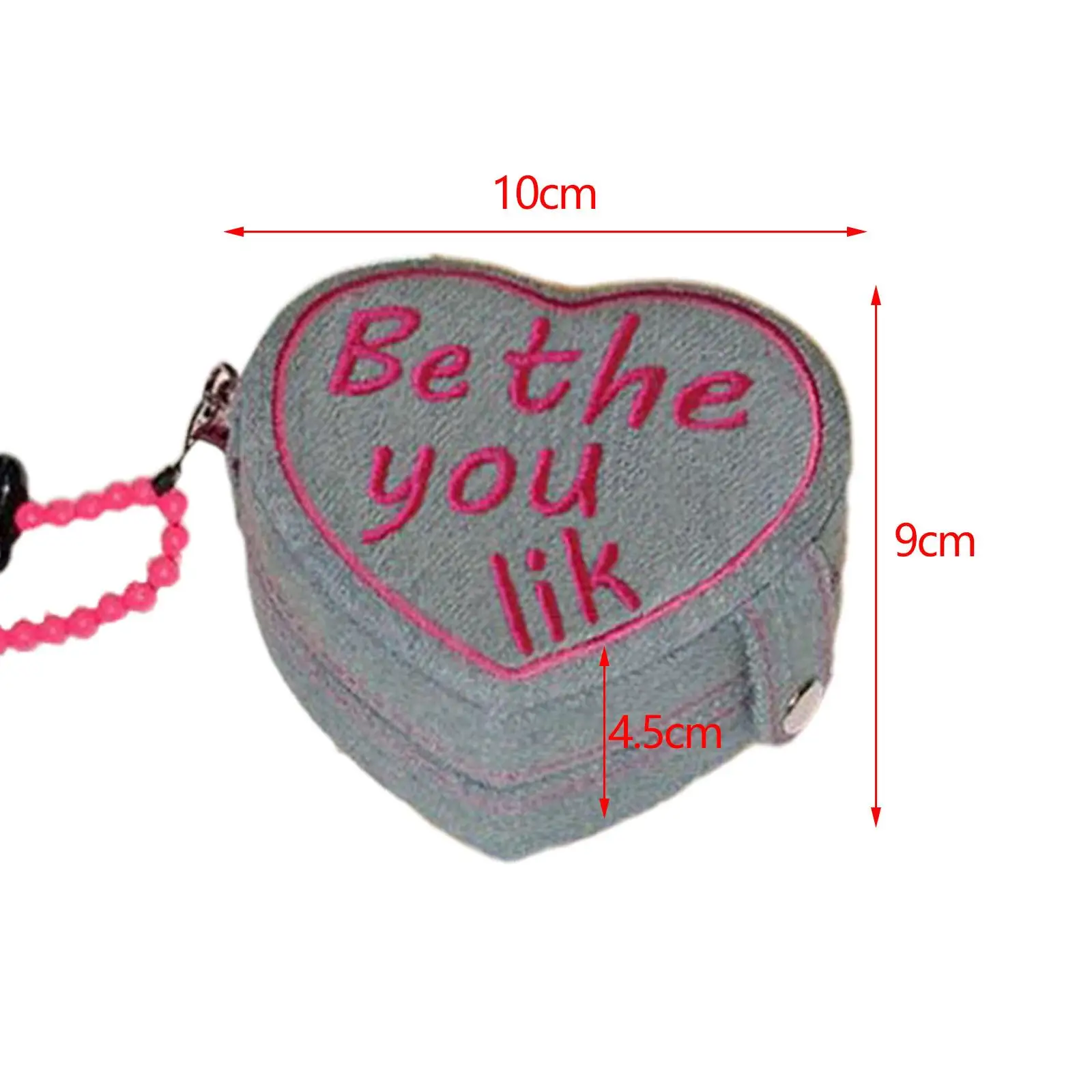 صندوق مجوهرات صغير على شكل قلب صندوق تخزين مجوهرات للقلائد والأقراط #6