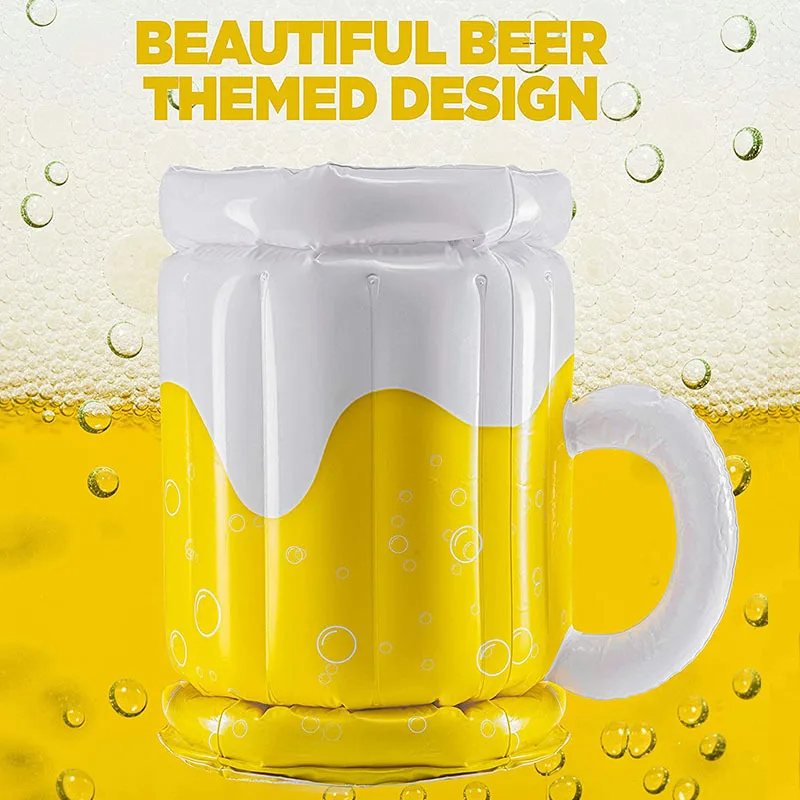 Tasses à bière gonflables, seaux à glace portables d'extérieur, piscines de plage, refroidisseurs de bière de fête, glaçons pour la réfrigération