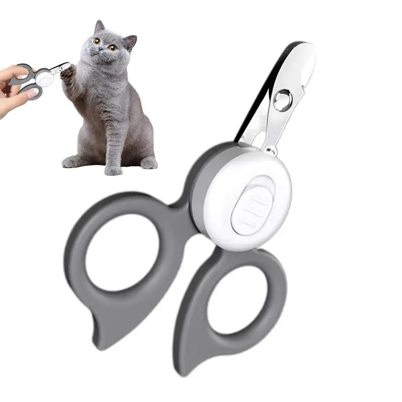 Lighted Dog Nail Clippers LED Dog Nail Cutters With Light Ergonomic Grip Pet Nail Clipper Illuminates Kitten Puppy Beauty Tools