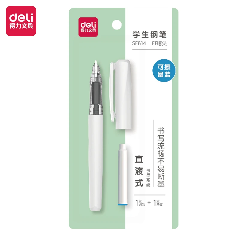 قرطاسية ديلي SF614 قلم الطالب السائل المباشر للمكتب ومستلزمات الدراسة تأتي مع أكياس الحبر