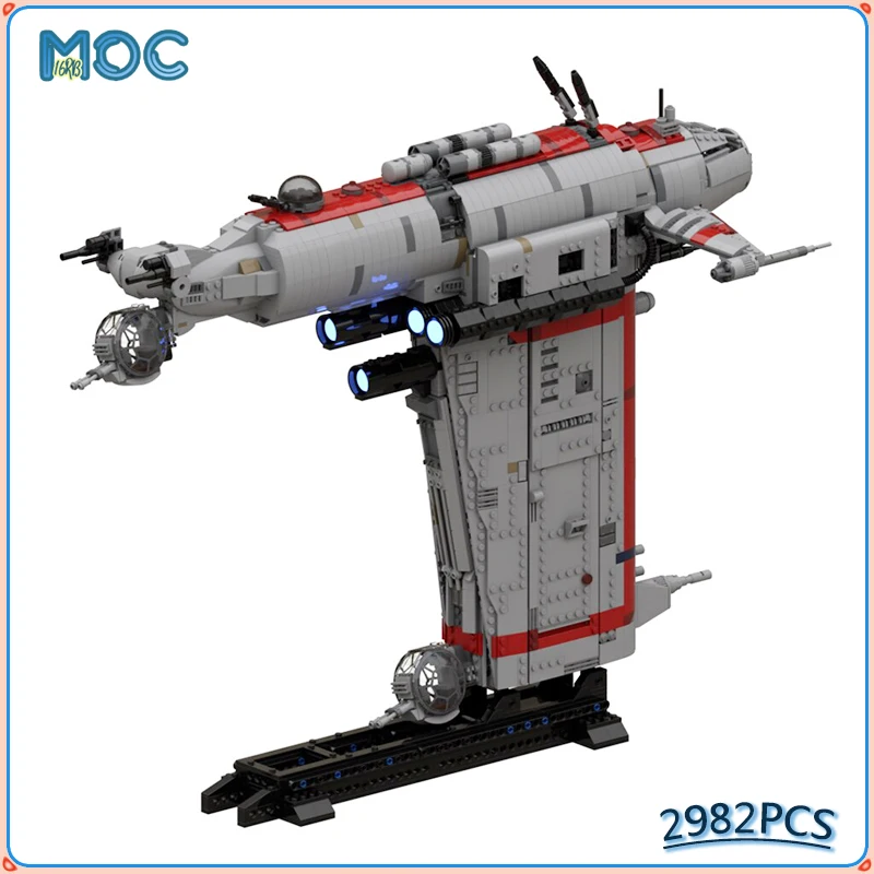 

MOC Space Shuttle Series Spaceship MG-100 StarFortress SF-17 Resistance Bomber Building Block Model DIY Toys Collection Gifts