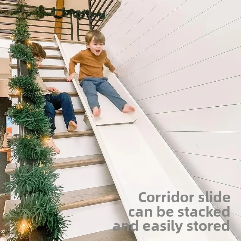No Assembly Required Safe Play Slide Indoor Kids Home Transformable Stair Slide For Bedroom Edge Home Use