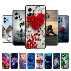 For Redmi Note 12 Case 4G 5G Cute Painted Soft Back Phone Cover For Xiaomi Redmi Note 12 Pro Note12 Pro Plus Clear Cases Coque