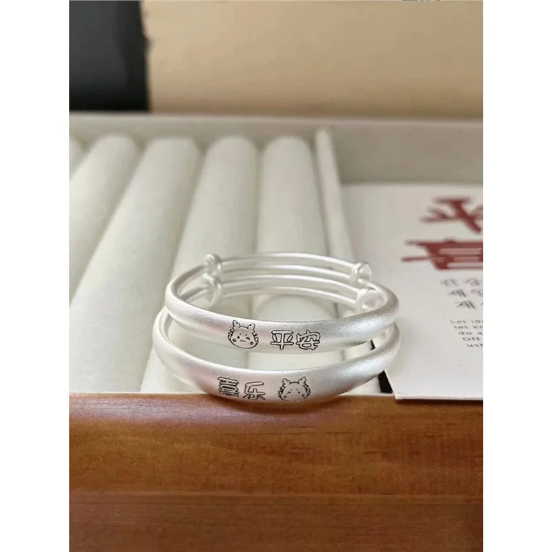 

Браслет Peace And Joy S999, серебряный браслет, модный универсальный стиль