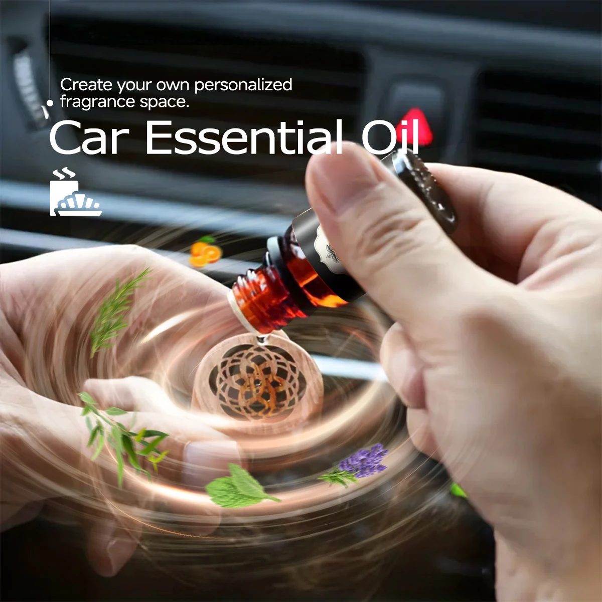 10ml essential oil 6 piece essential oil set: lavender peppermint eucalyptus sweet orange lemonsrass tea tree perfect gift view 4
