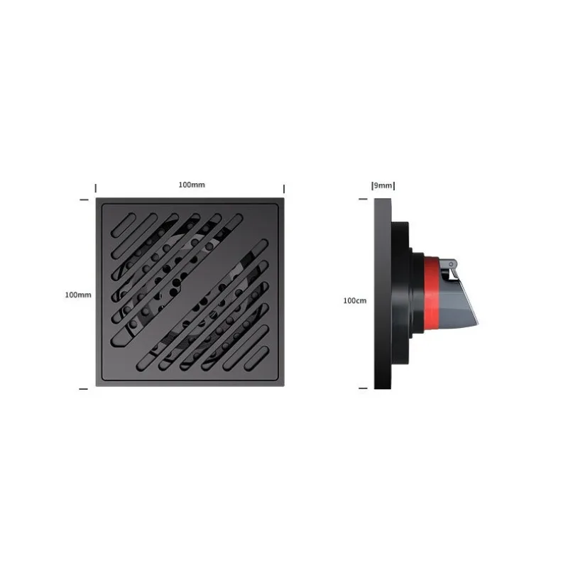 

Пистолет для ванной комнаты, серый слив для пола, водонепроницаемый душ, туалет, туалет, антиобратный слив для пола, слив для унитаза