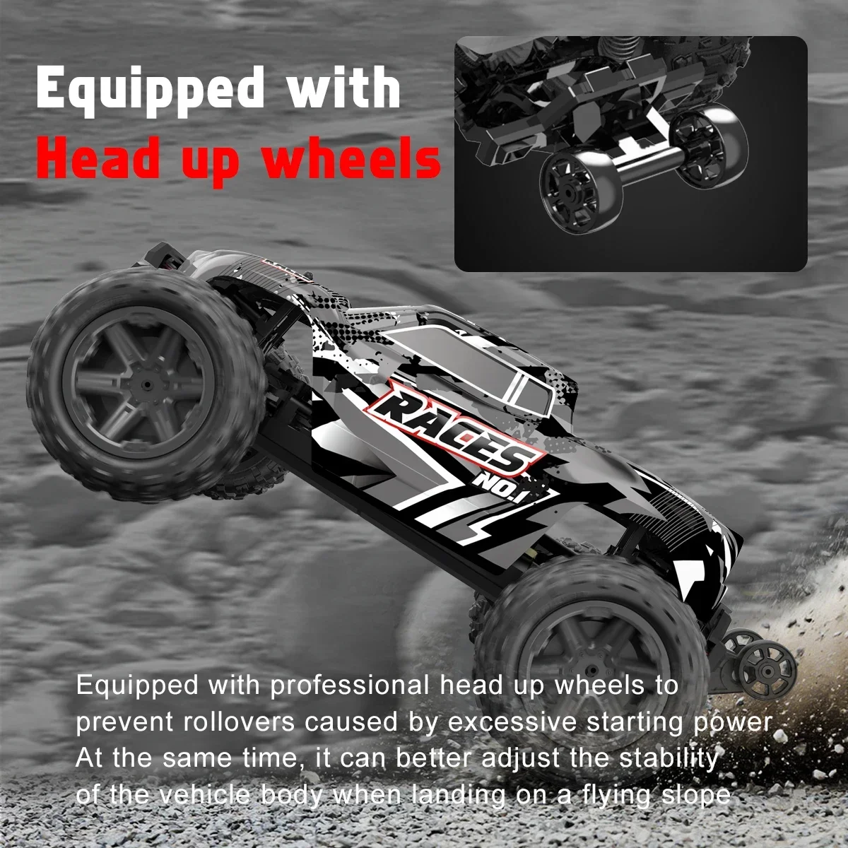 New 1:14 Big Foot 55km/H Pro Racing Chassis 4wd Rc Off-Road Truck Reinforced Highspeed Monster Perfect Gift Car Model Collection