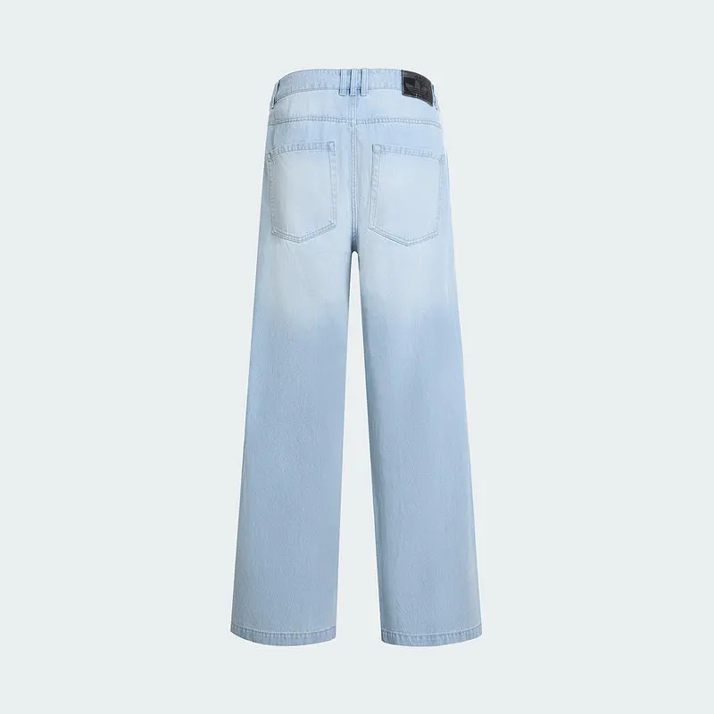 Adidas clover loose and easy to wear jeans 2026 summer men's woven casual trousers KX4822