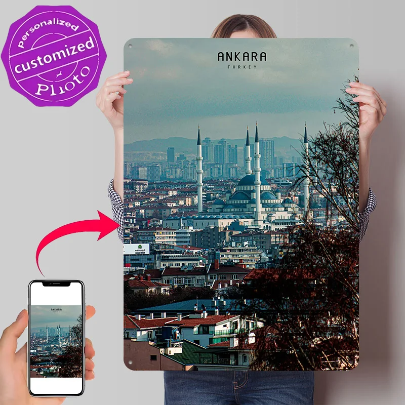 Ankara 3D Printed Texture Poster Personalized Wall Art Retro Metal Tin Signs for Living Room Decoration Man Vintage Decor Luxury
