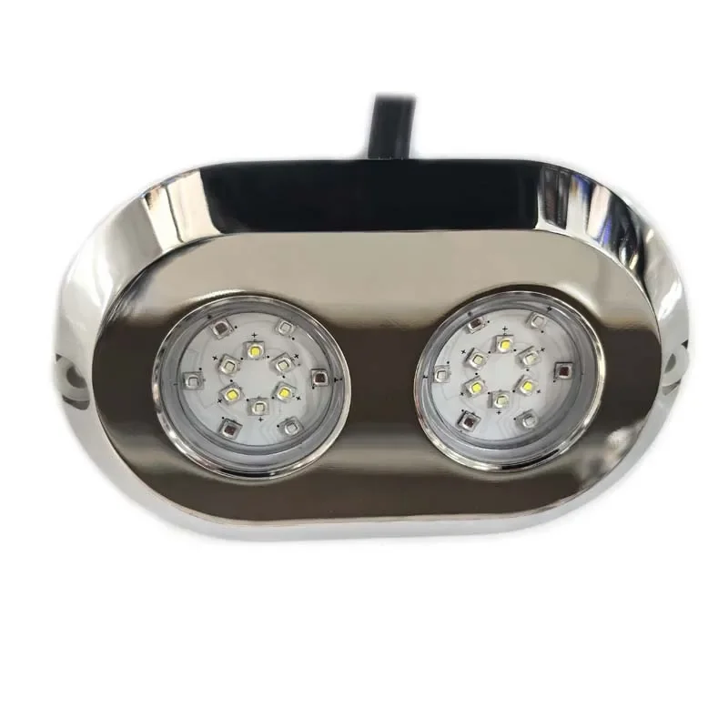 High Quality 120W RGBW Waterproof Marine Boat LED Lights, Stainless Steel Underwater Pontoon LED Marine Lights