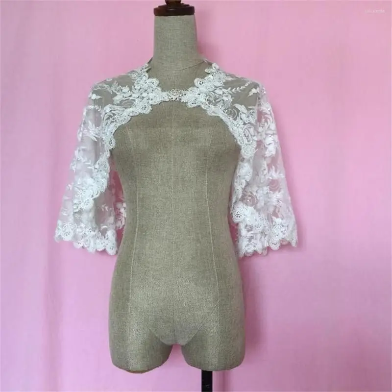 Women Wrap Jacket Appliques Lace Sleeveless Bride Jackets For Sleeveles Bridal Dress Wedding Accessories Custom Made