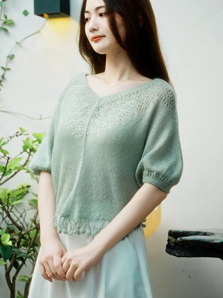 handmade-diy-batwing-sleeve-cover-up-knitting-machine-material-kit-with-video-fine-yarn-17-stitches-by-weave-life