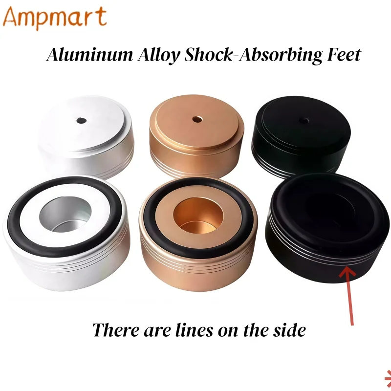 49 x 22 mm große Füße aus Aluminiumlegierung für Verstärker, Röhrenverstärker, CD-Player, Lautsprecher und Vorverstärker – vibrationsdämpfende Füße – Detail 3