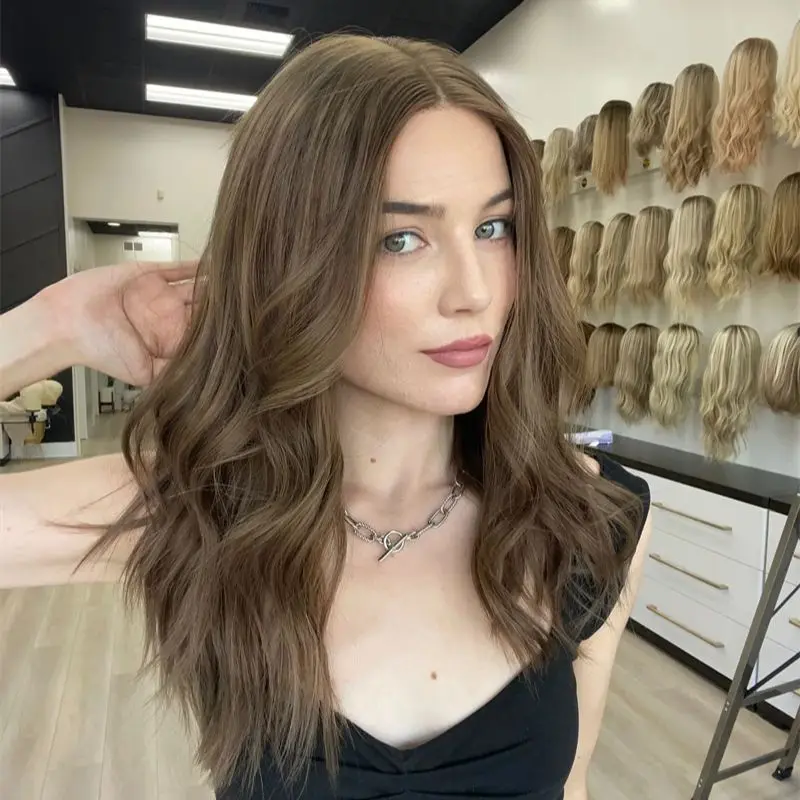 

Бесклеевой невидимый прозрачный фронтальный парик 13x4 Ombre Коричневый блондин Синтетический парик фронта шнурка Бесклеевой парик Модная волна Боб 16 дюймов