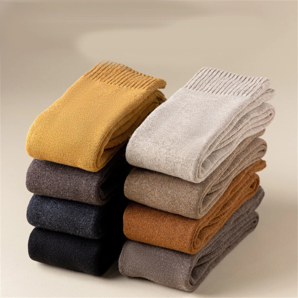 Women Autumn Winter Japanese Soft Thick Terry Calf Socks Cold-proof Warmth Stockings Korean Version Student  Over-the-knee Socks