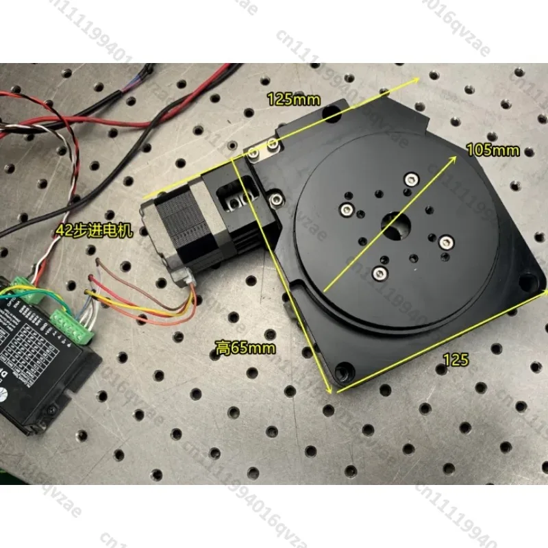 

Numerical Control Indexing Disc 42 Stepper Motor Turntable, High Precision R Axis, Worm Gear 100mm Table, Rotation