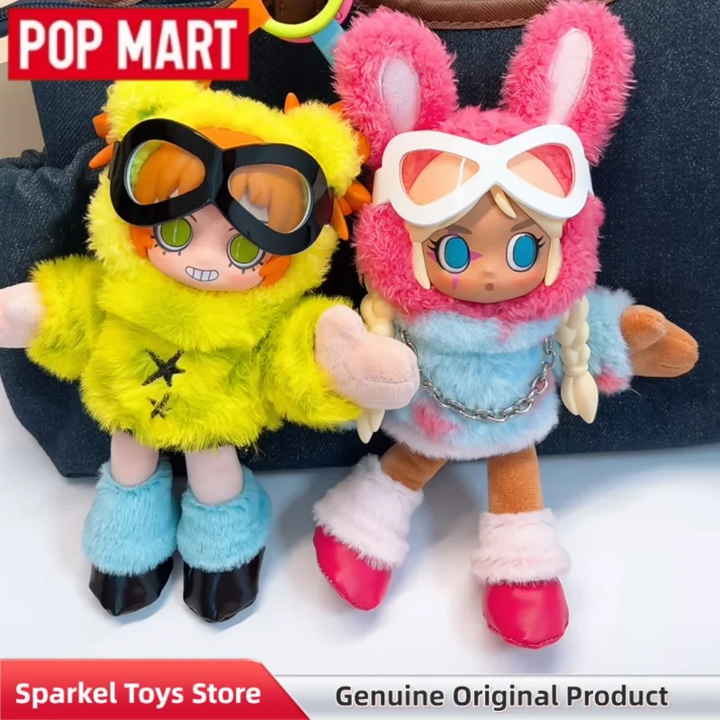 

POPMART Peach Riot Fruit Punch Series Plush Pendant Doll Cute Ornament Figurine Collectible Decor Bag Charm Toys Gift For Adult