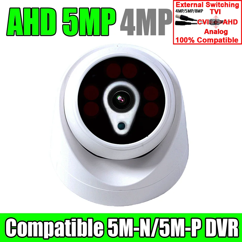 

6Led Array 5.0MP Security CCTV AHD Dome Camera 4in1 Ball 5M-N 4MP FULL Digital HD indoor Ceiling night vision For Home TV Video