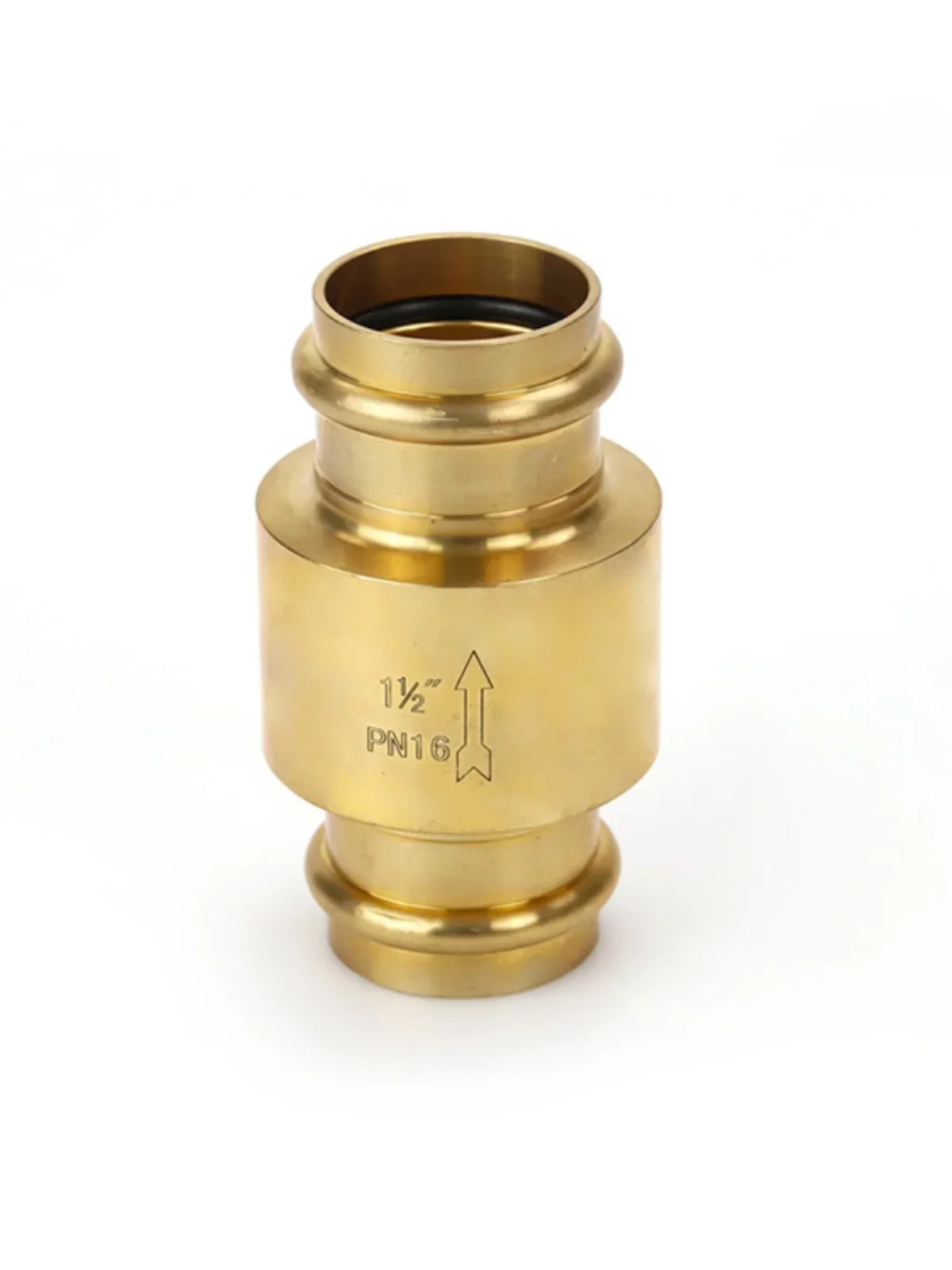 20mm-50mm Brass Double Card Compression Vertical Spring Check Valve for Plumbing Pipeline Valve V Type
