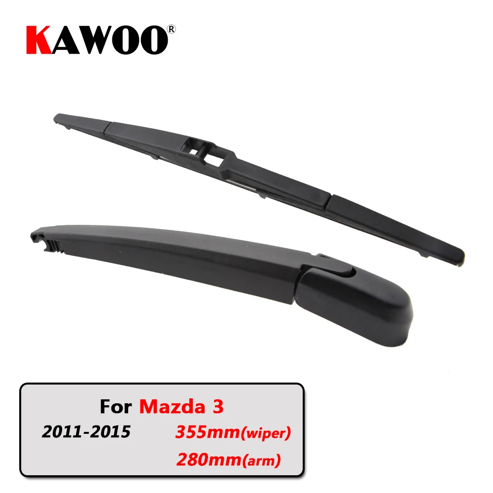 

KAWOO Car Rear Wiper Blade Blades Back Window Wipers Arm For Mazda 3 Hatchback (2011-2015) 355mm Auto Windscreen Blade