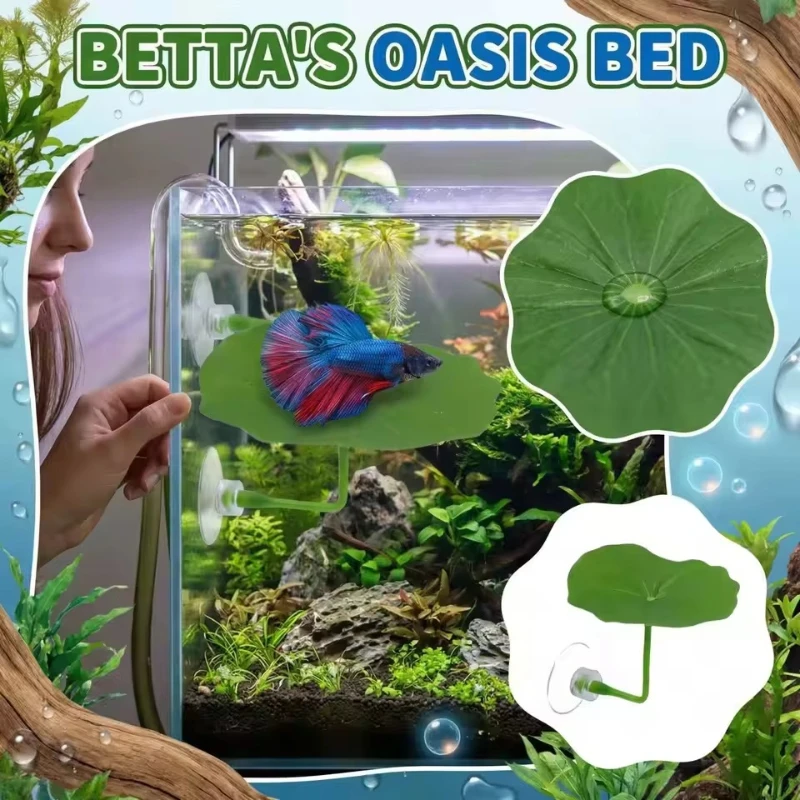 Folha de Lótus Artificial para - Betta Fish Tank avaliação e preço