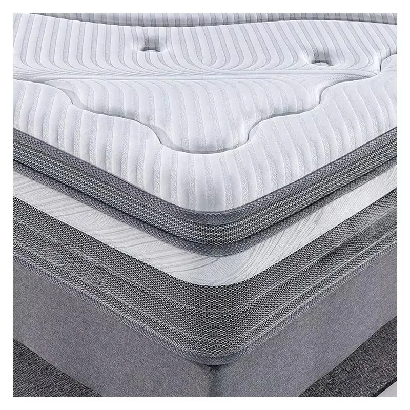 10 Inch Popular Fireproof Design Mattress King Queen Double Size Natural Latex Massage for Pocket Spring Mattress