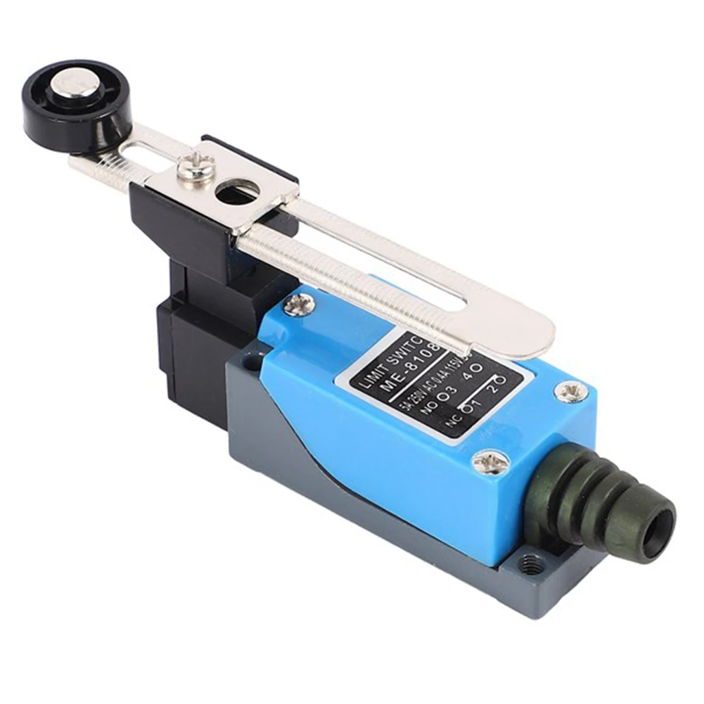 #33O 10Pcs ME-8108 Momentary Roller Arm Type Limit Switch for CNC 5A 250V,Rotary Switch,(Plastic + Metal)