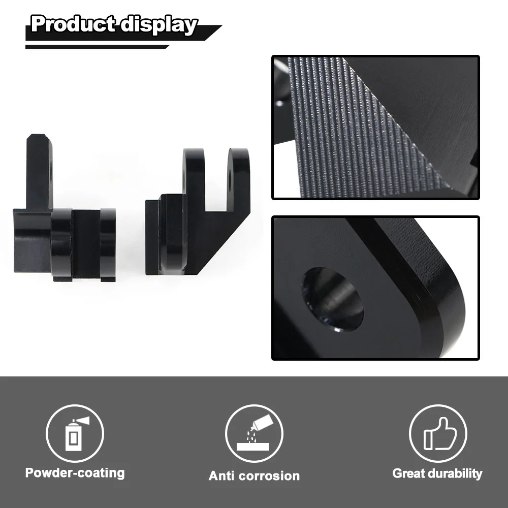 Motorcycle Fit For Honda Blackbird CBR1100XX  VFR800  VFR1200F CBR600F Rider Footpeg Lowering Kit Mounts 6063-T6 Aluminium