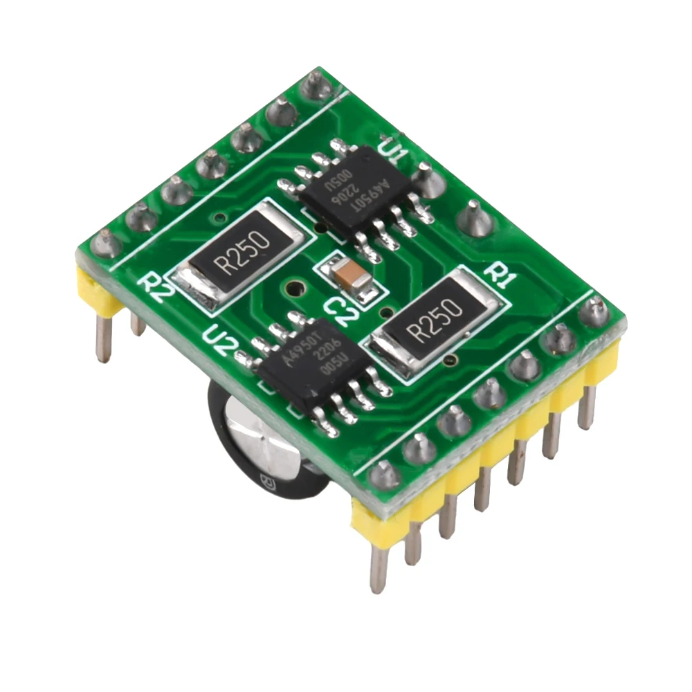 A4950 Dual Motor Drive Module DC7.6-40V Performance Super TB6612 DC Brushed Motor Driver Board Control forward reverse rotation