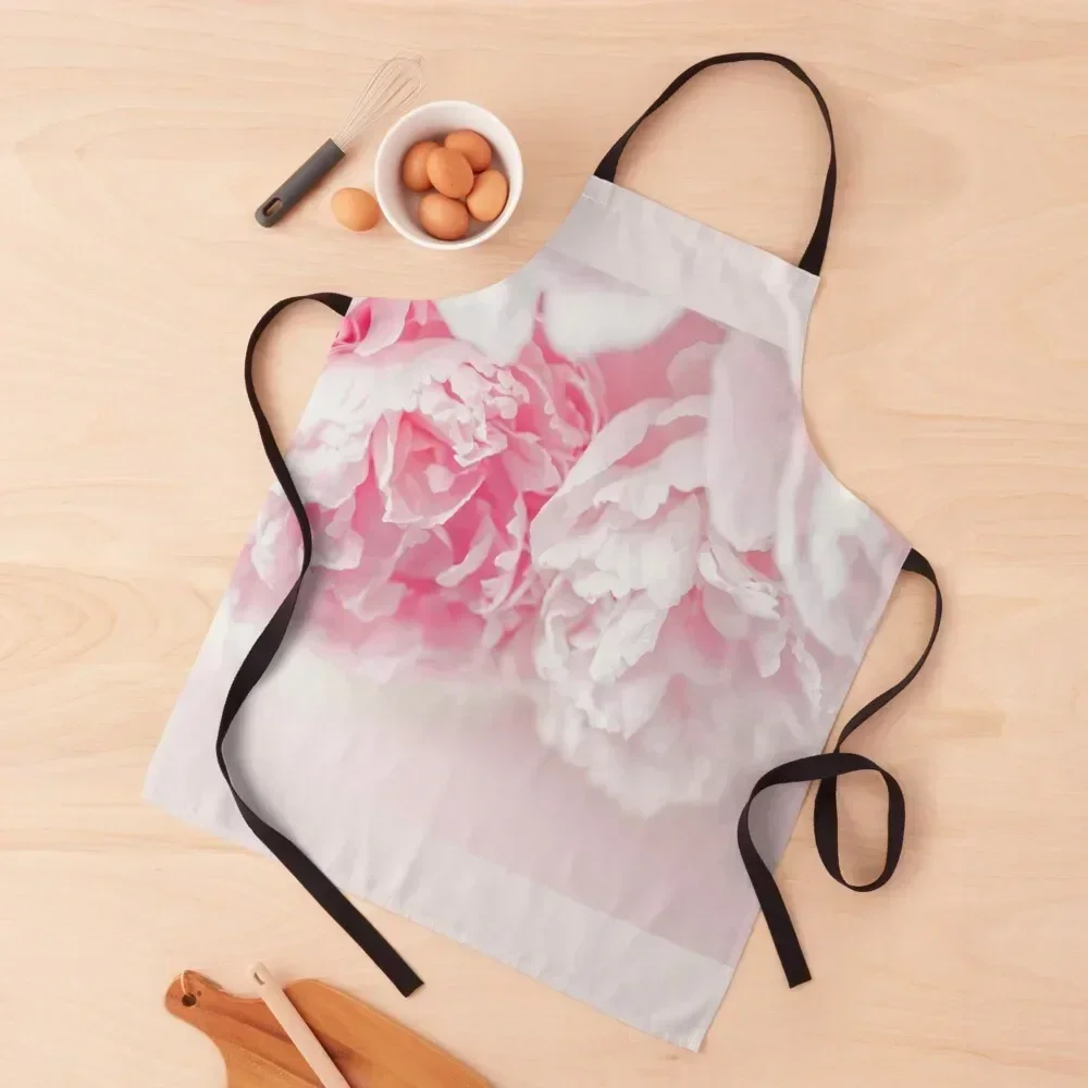 

Pretty in Pink - Pastel Peonies Apron Kitchen Things And For Home Women Kitchen women's kitchens japanese woman Apron