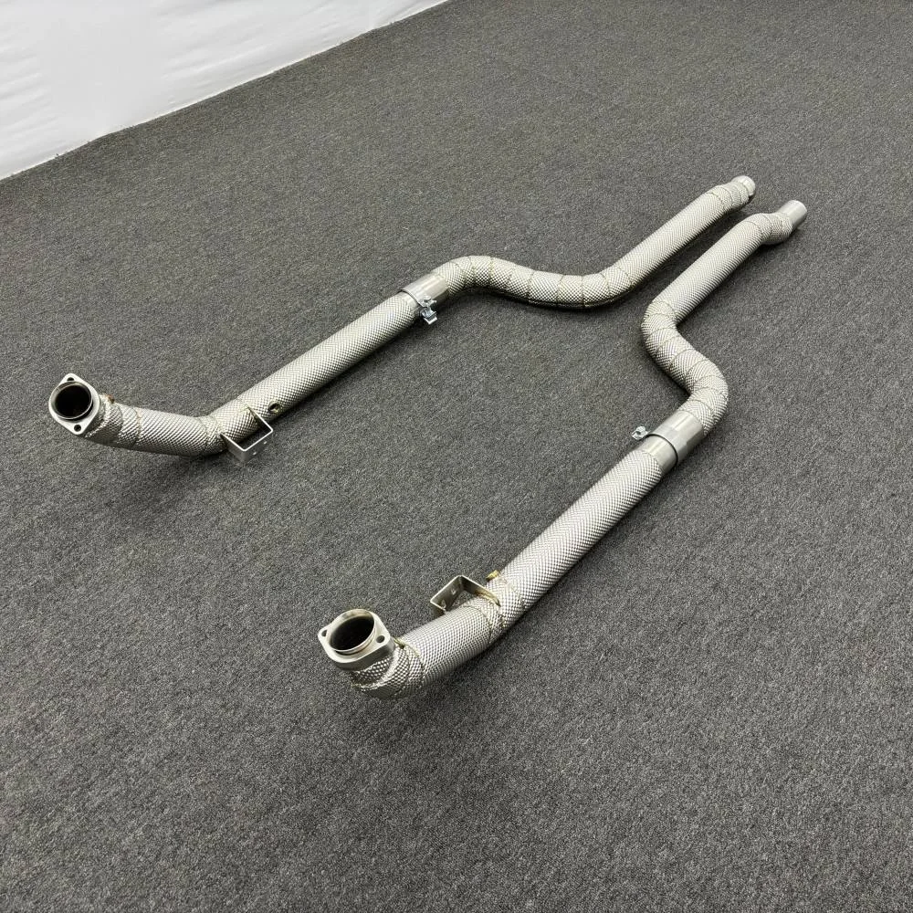 Tubo de Escape con Catalizador para Mercedes-Benz C63 AMG W204 6.2L 2011-2015, Sistema de Escape SS304 con Catalizador