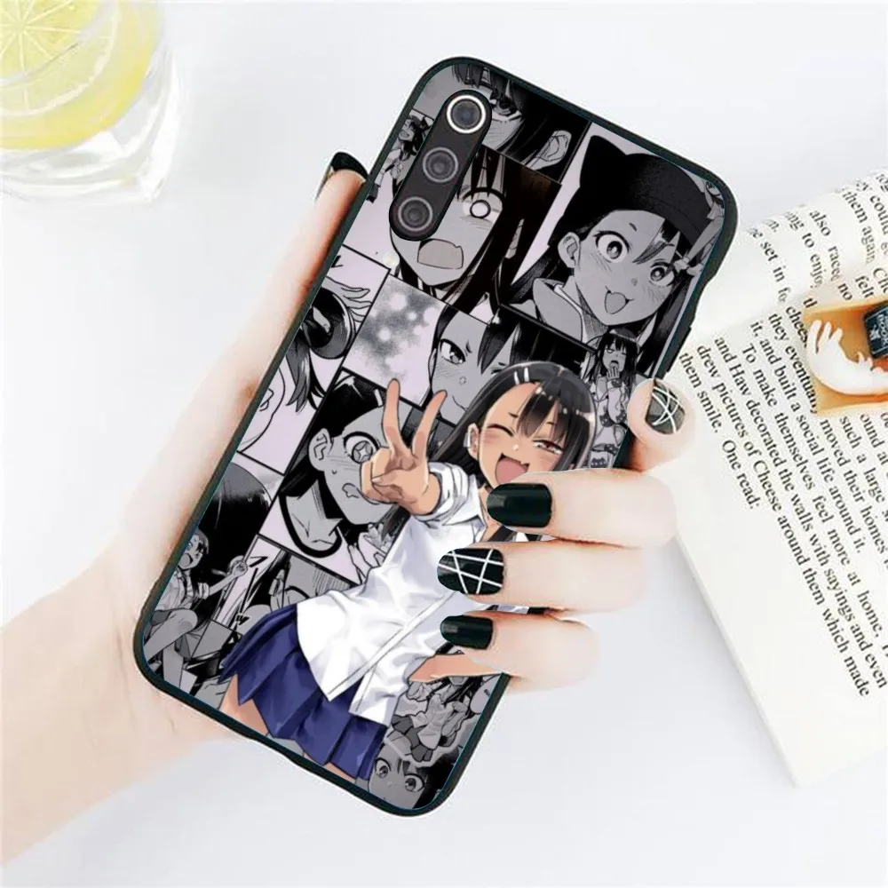 Anime Hayase Nagatoro Cell Phone Case for Xiaomi Redmi Note 12 11 10 9T 8 7 Pro 9 9A 9C 8 Black Soft Phone Cover Funda