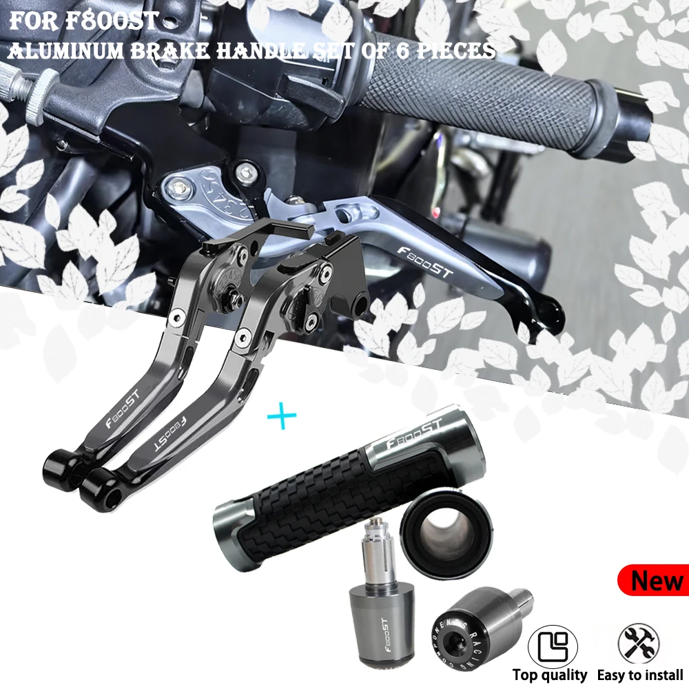 Fit For F800ST 2006 - 2015 Motorcycle Brake Clutch Levers Handlebar Grip Folding Extendable Brake Lever Set Handle Grips.