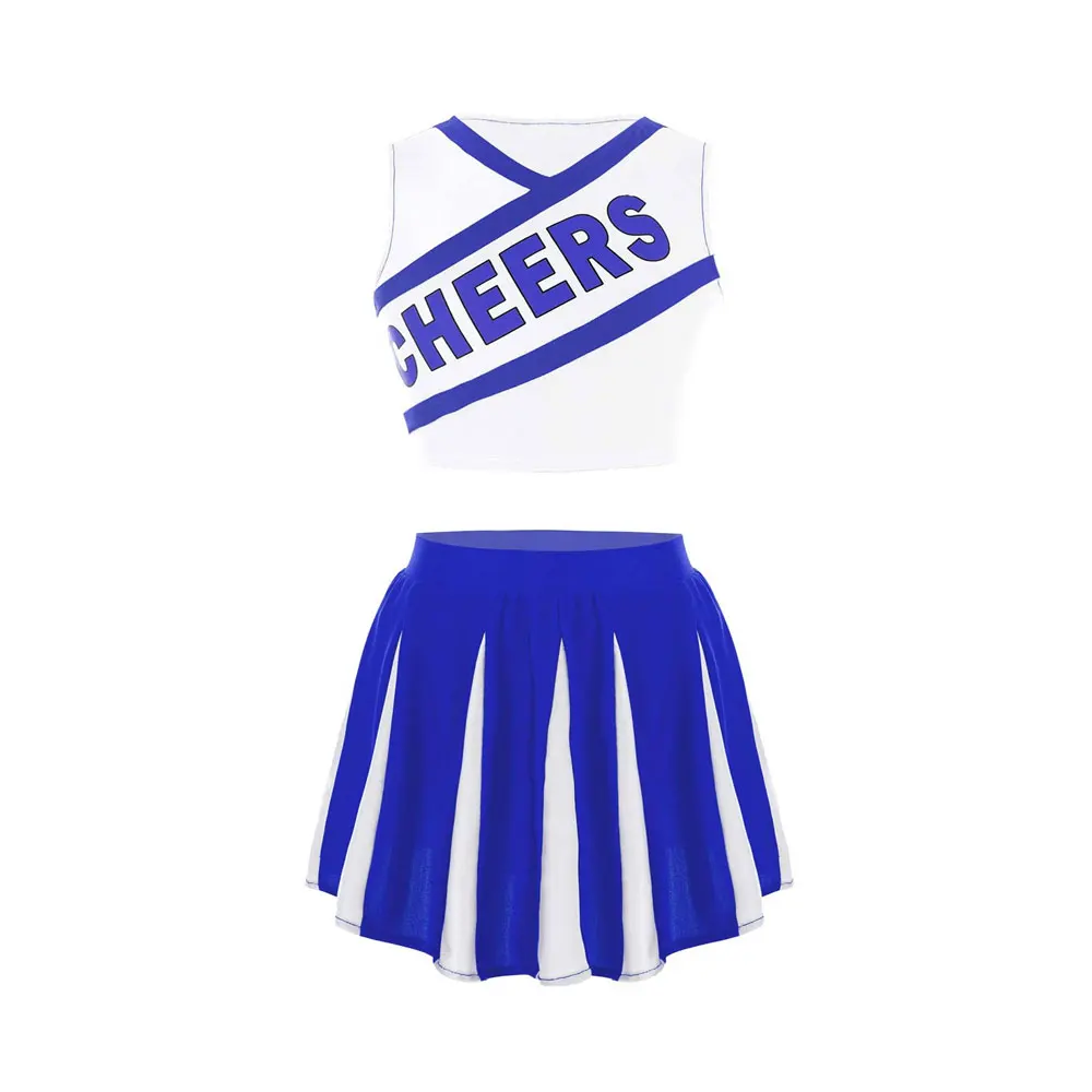 

Training Wear Latest Design Cheerleading Uniform Wholesale Color Contrast Cheerleading Uniform
