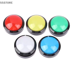 1Pc 60mm Arcade Buttons Big Round LED Illuminated With Microswitch For DIY Arcade Game Machine Parts 12V 32A Dome Light Switch