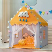 1.35M Large Children Toy Tent  Wigwam Folding Kids Tent Tipi Baby Play House Girls Pink Princess Castle Child Room Decor Gifts