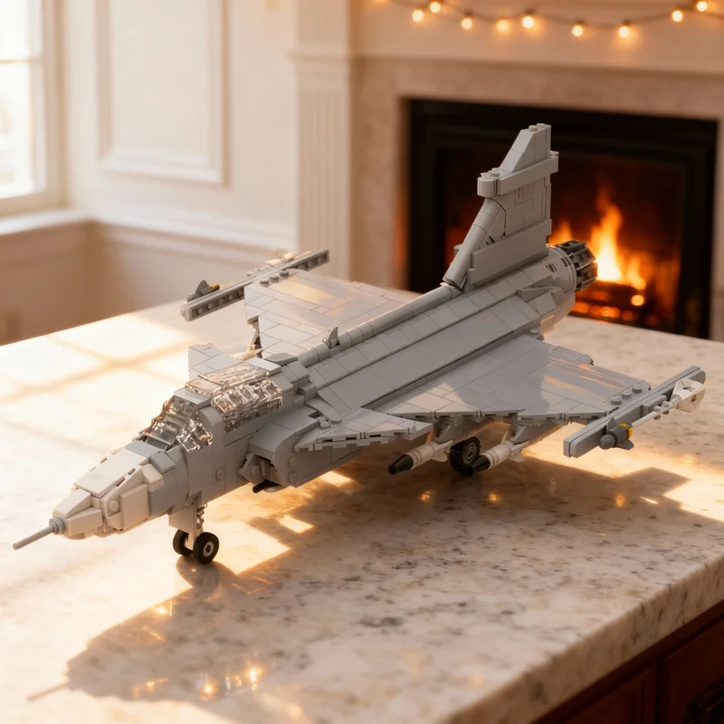 

937pcs MOC Gripen Freestyle Model Building Blocks Architecture Creative Assemble Education Christmas Gift Brick Idea Toys Kids