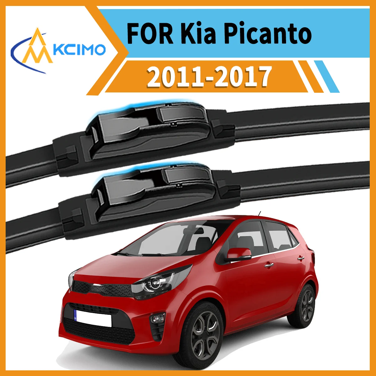 

Drive Confidently 2PCS Premium Wiper Blades for Kia Picanto TA 2011–2017 All-Season Clarity Strong Frame Smooth Wipe