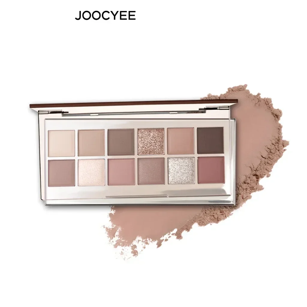 JOOCYEE 12 Shades Eyeshadow Palette di Lunga Durata Bellissimo Opaco Shimmer Glitter Donne Cosmetici Bellezza Rara Trucco Coreano