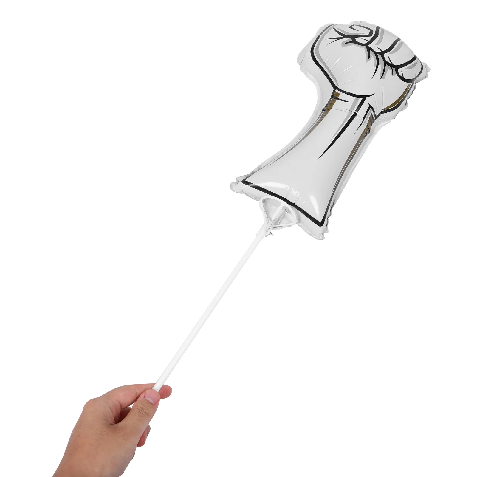 

10 Pcs Pleasant Balloon Aluminum Cheering Prop Balloons Vocalize Stick Party Foil Sticks