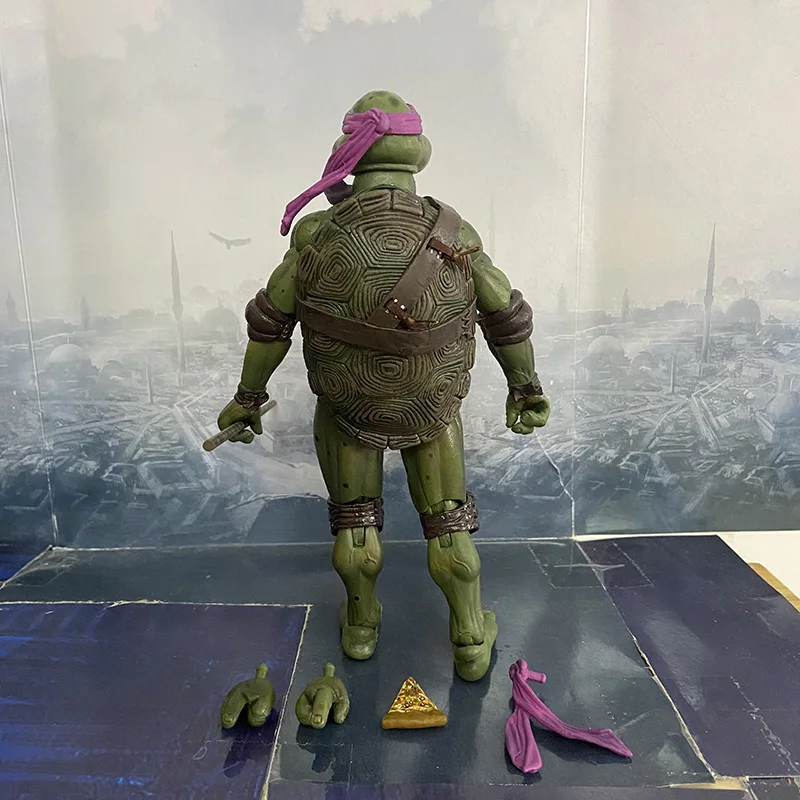 Film NECA Mutant Ninja Turtles Actionfigur Raphael Donatello Michelangelo Leonardo Shredder Krang Figuren Spielzeug – Detail 39